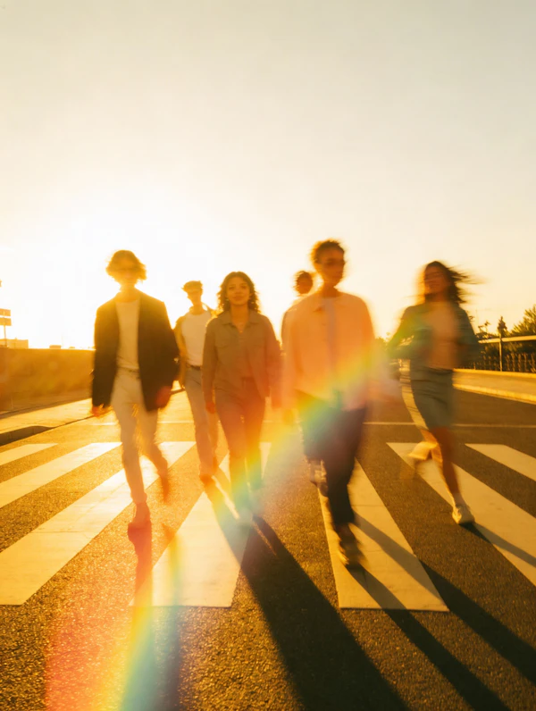 Golden Hour Crosswalk