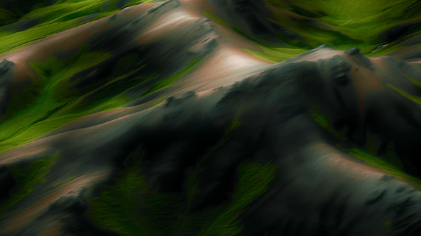 Abstract Mountain Scene