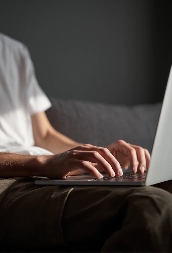 Typing on a Sofa