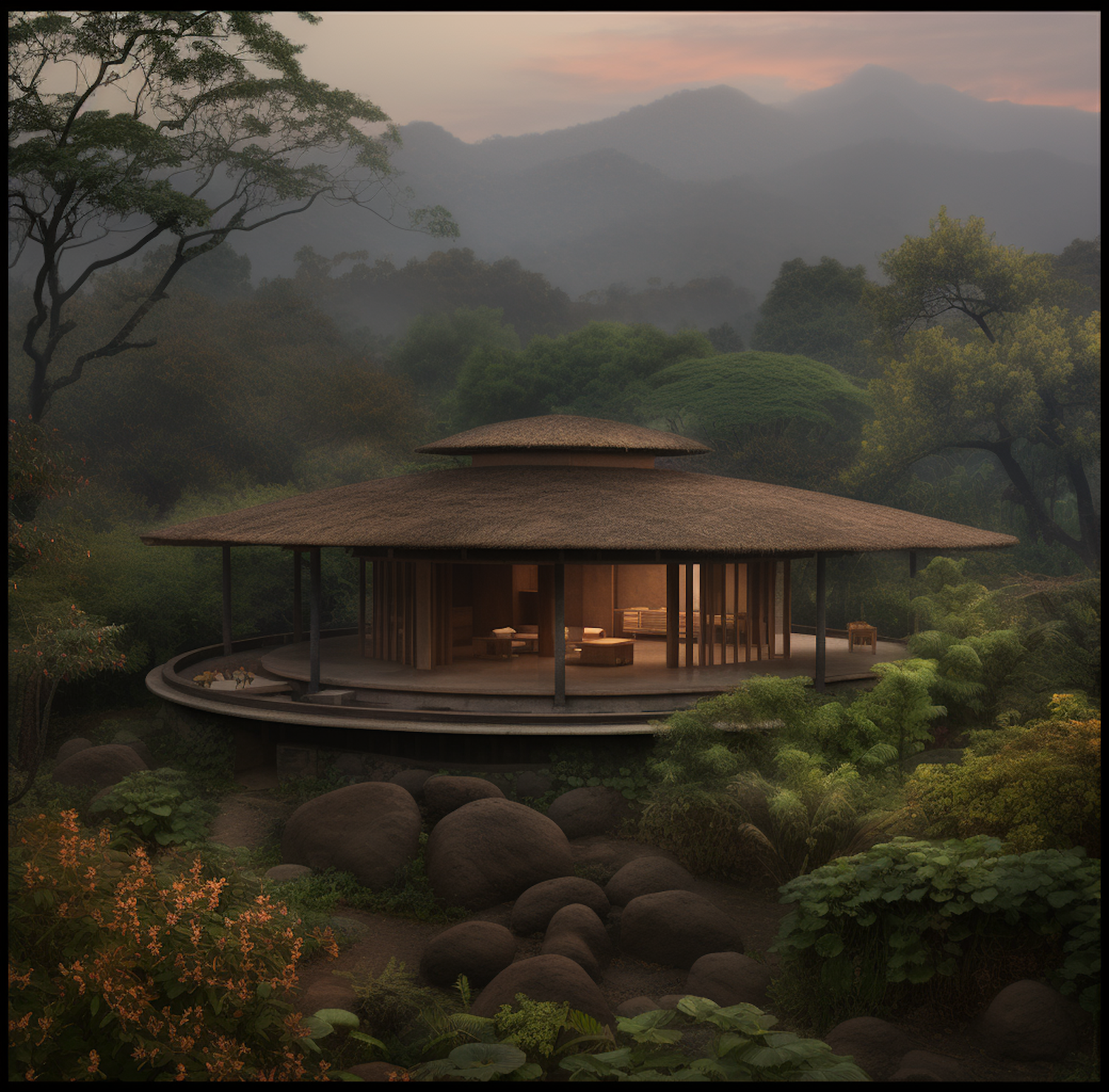 Tranquil Dawn Pavilion