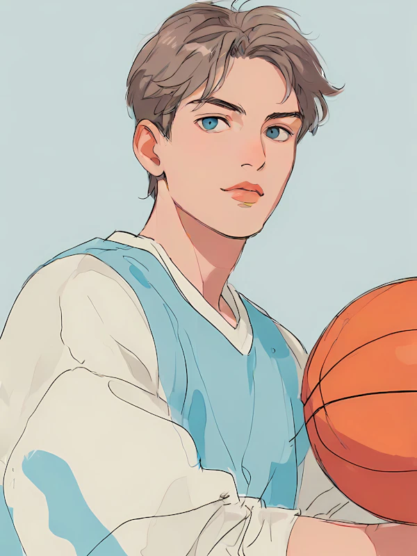 Stylized Basketball Player