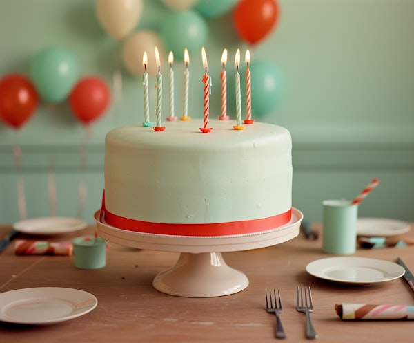 Festive Birthday Party Table Setting