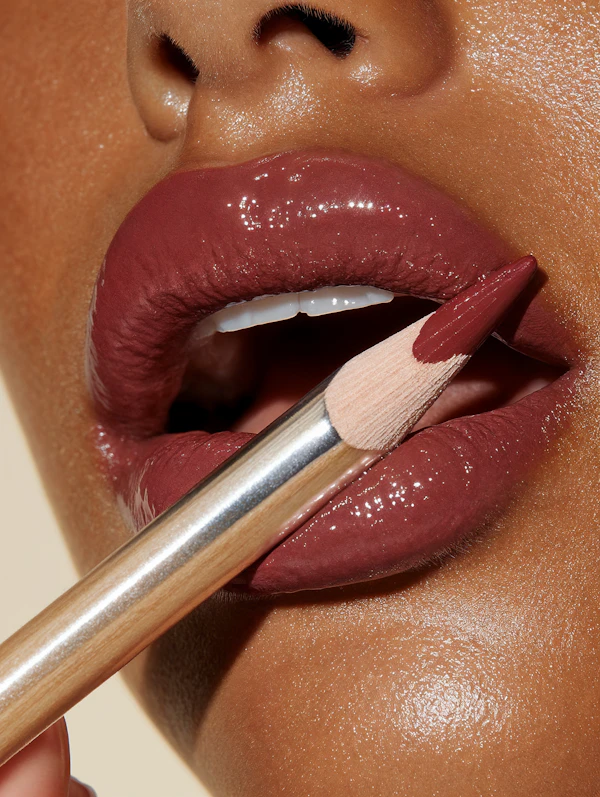 Glossy Mauve Lips