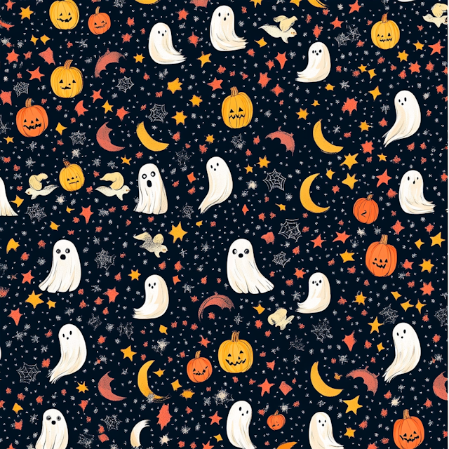 Halloween Whimsical Pattern