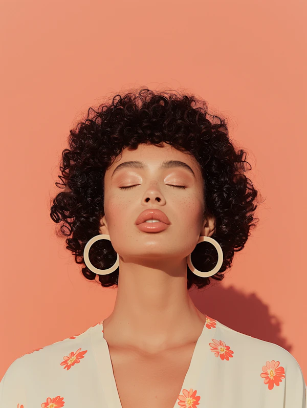 Serene Portrait of Young Woman
