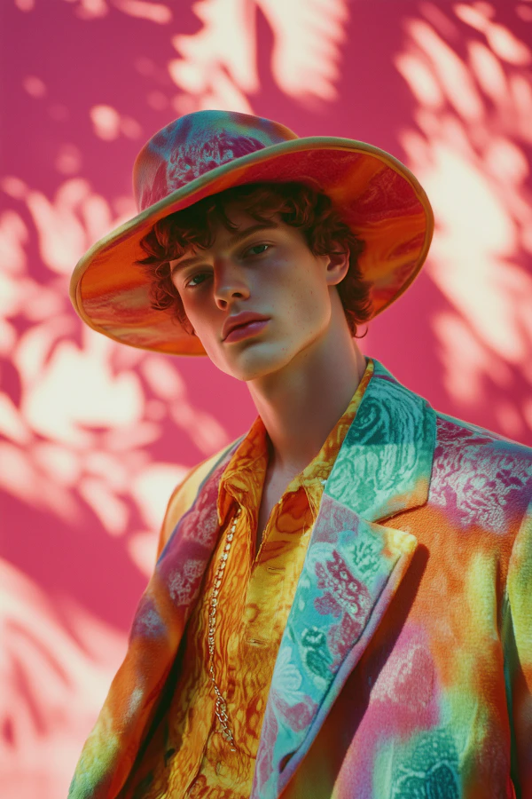 Vibrant Fashion Portrait