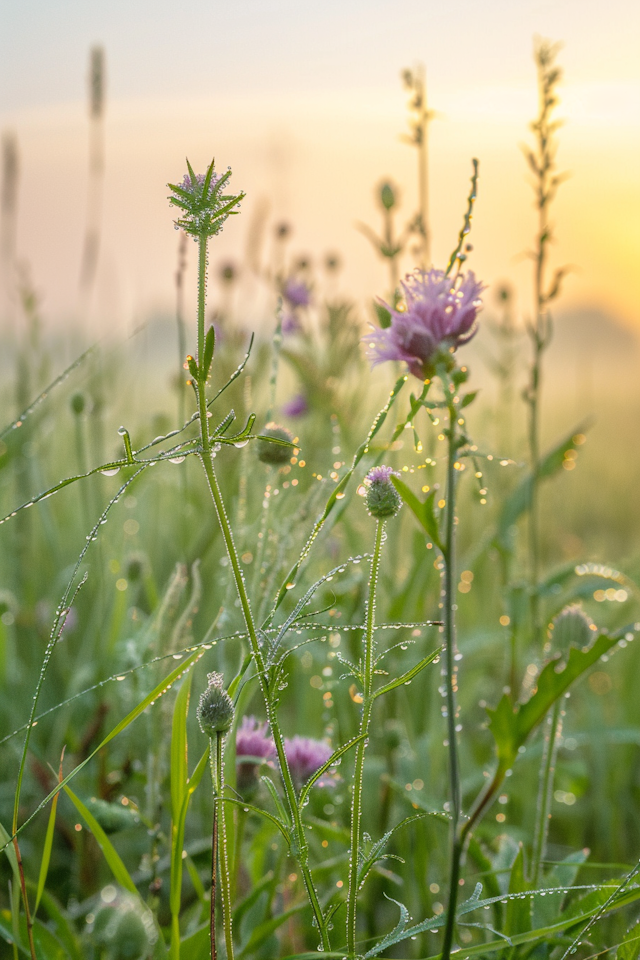 Serene Wildflowers in Meadow