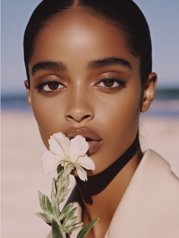 Portrait With Flower