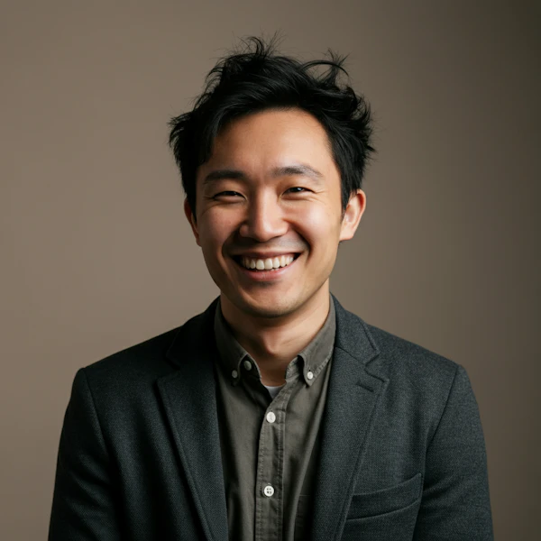 Cheerful Man in Blazer