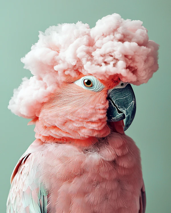 Pink Cotton Candy Parrot