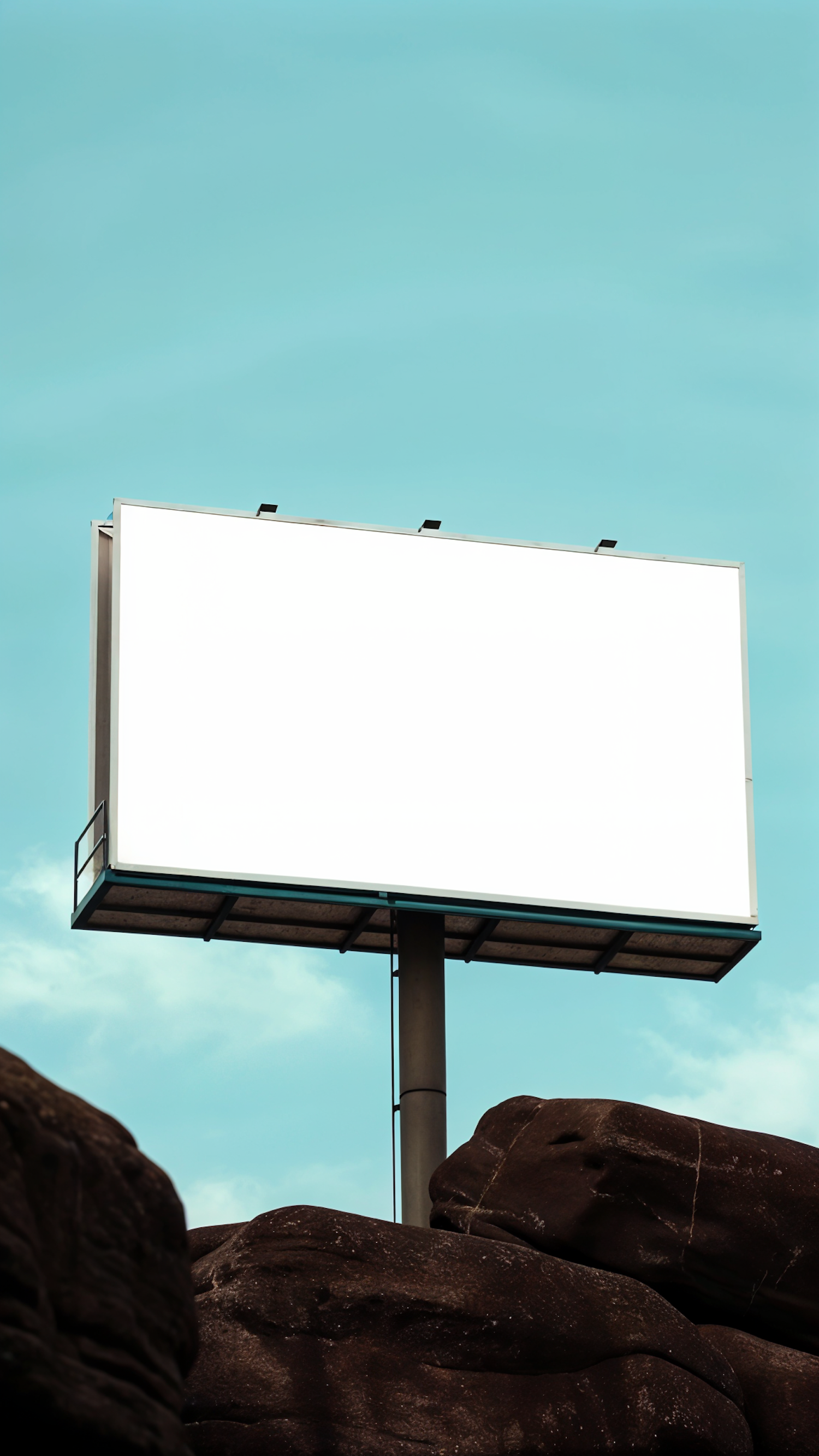 Billboard Against Blue Sky