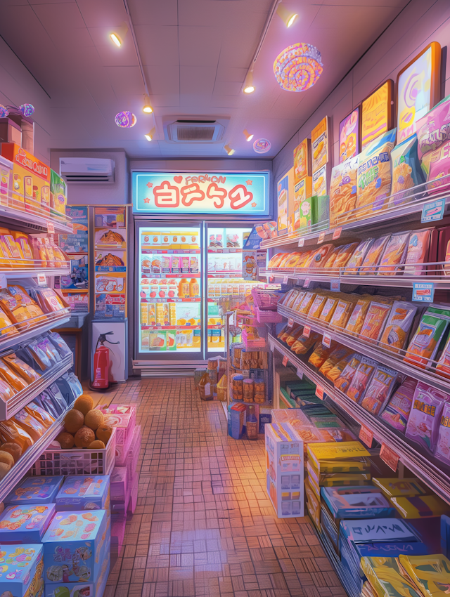 Vibrant Convenience Store Interior