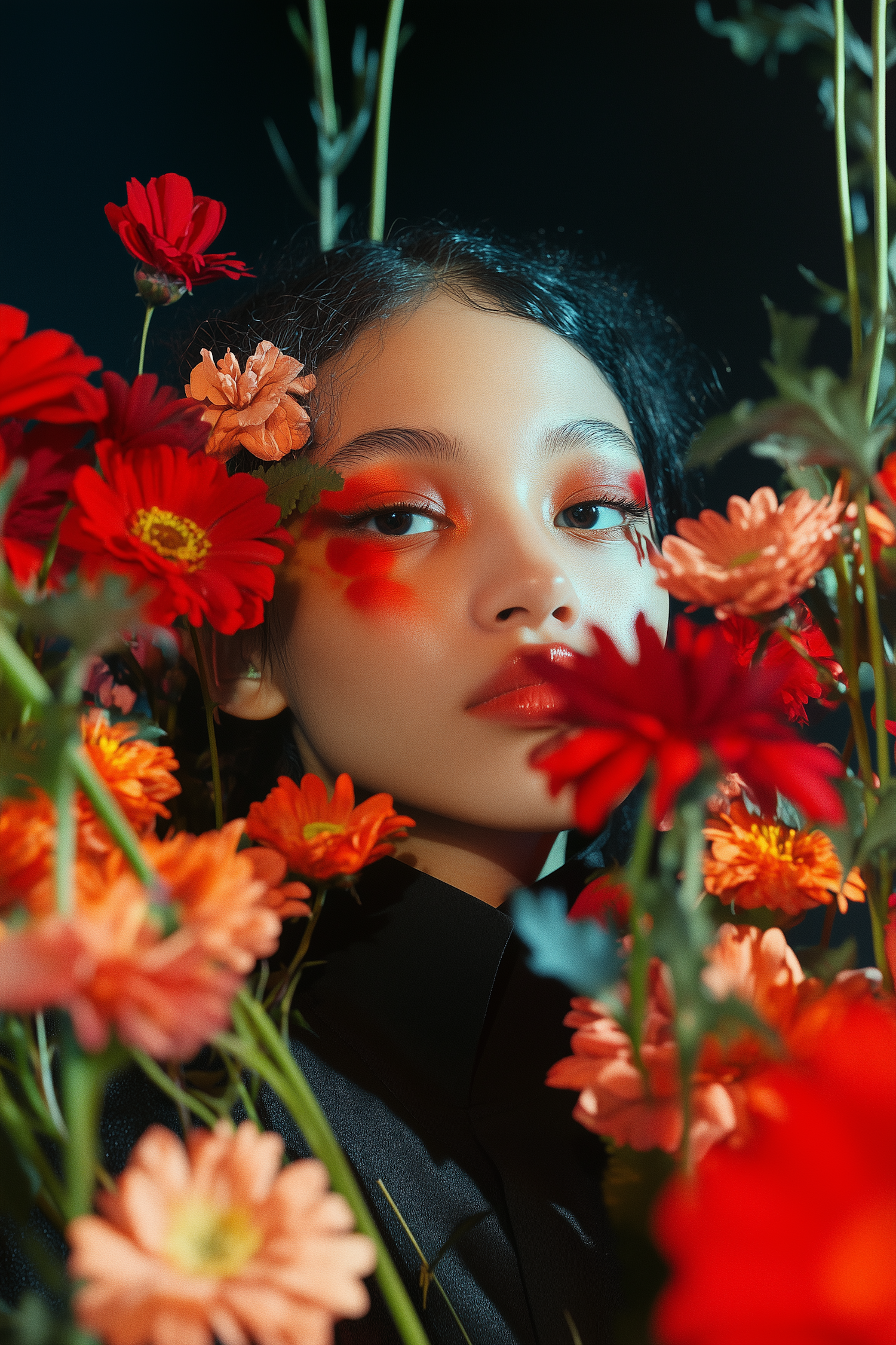 Floral Beauty Portrait