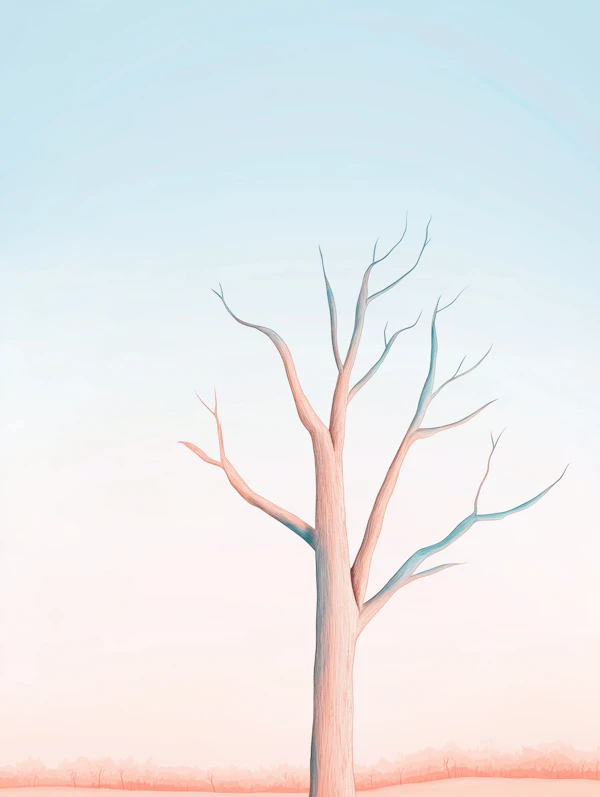 Minimalist Barren Tree