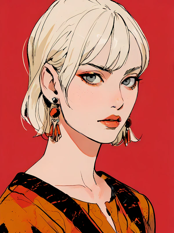 Stylized Woman Illustration