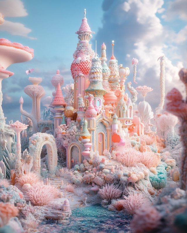 Pastel Fairytale Castle