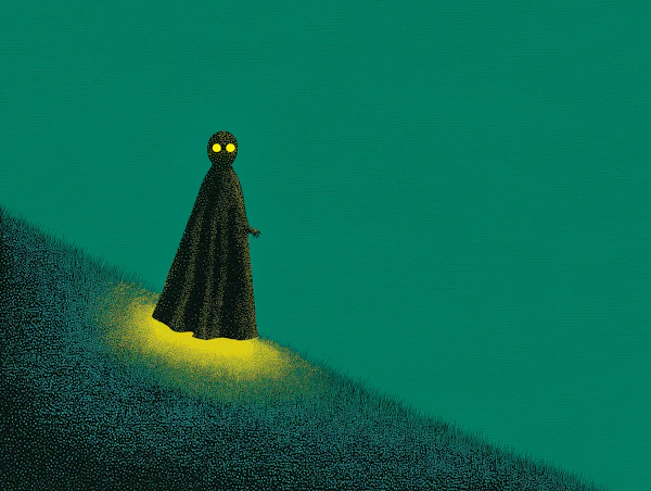 Mysterious Cloaked Figure