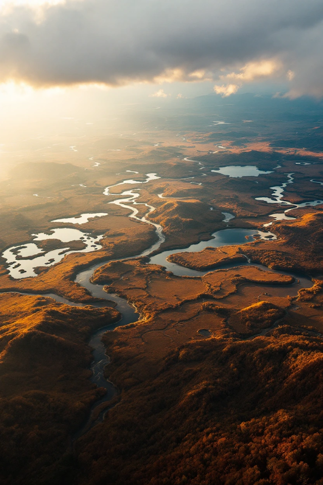 Aerial View of Serene Landscape