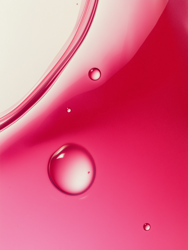 Vibrant Pink Liquid Art