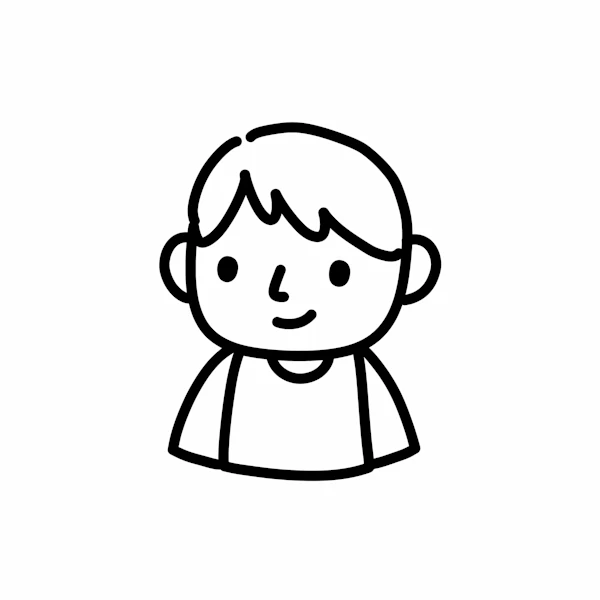Smiling Child Sketch