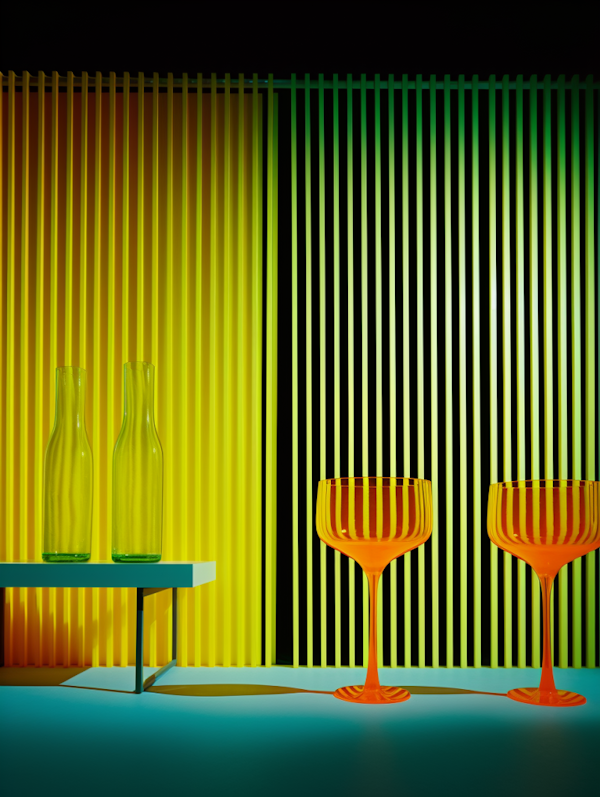 Chromatic Symphony in Glass and Stripes