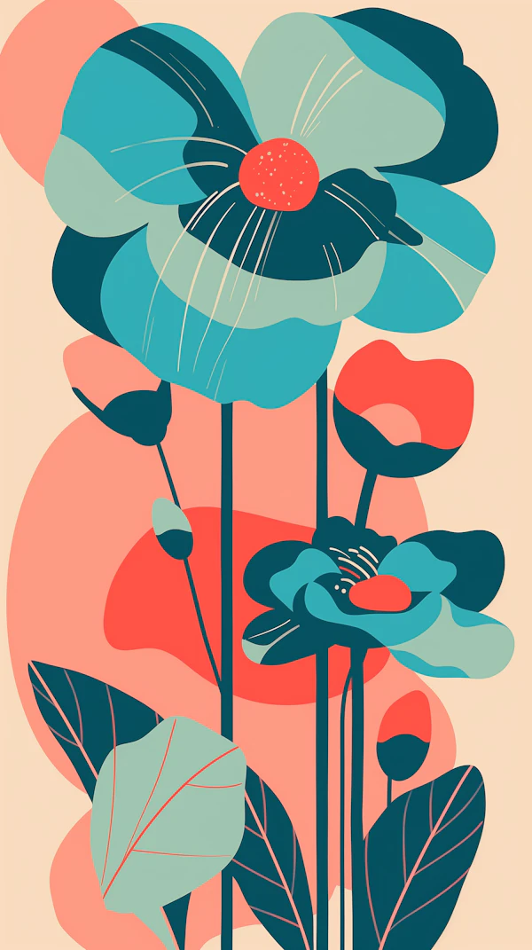 Stylized Floral Artwork