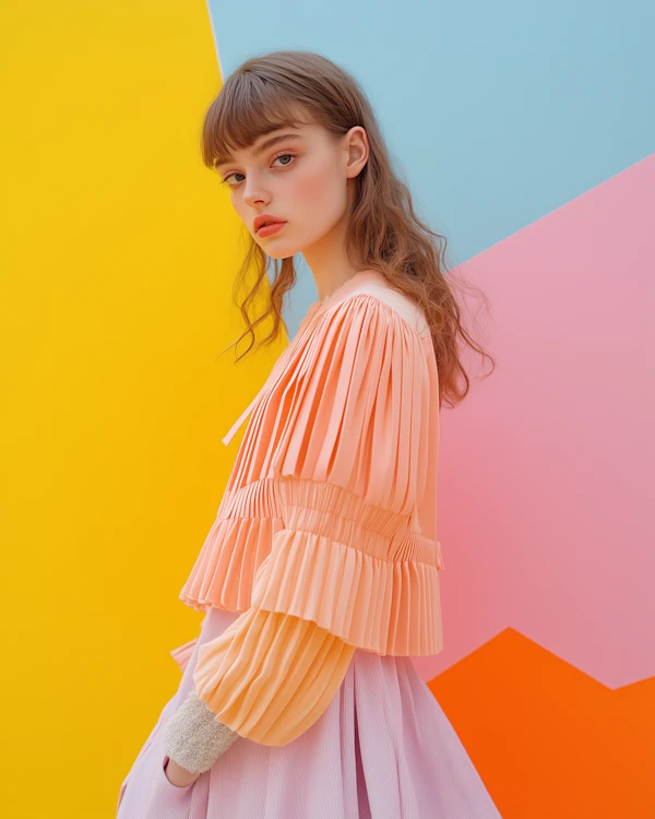 Vibrant Fashion Portrait