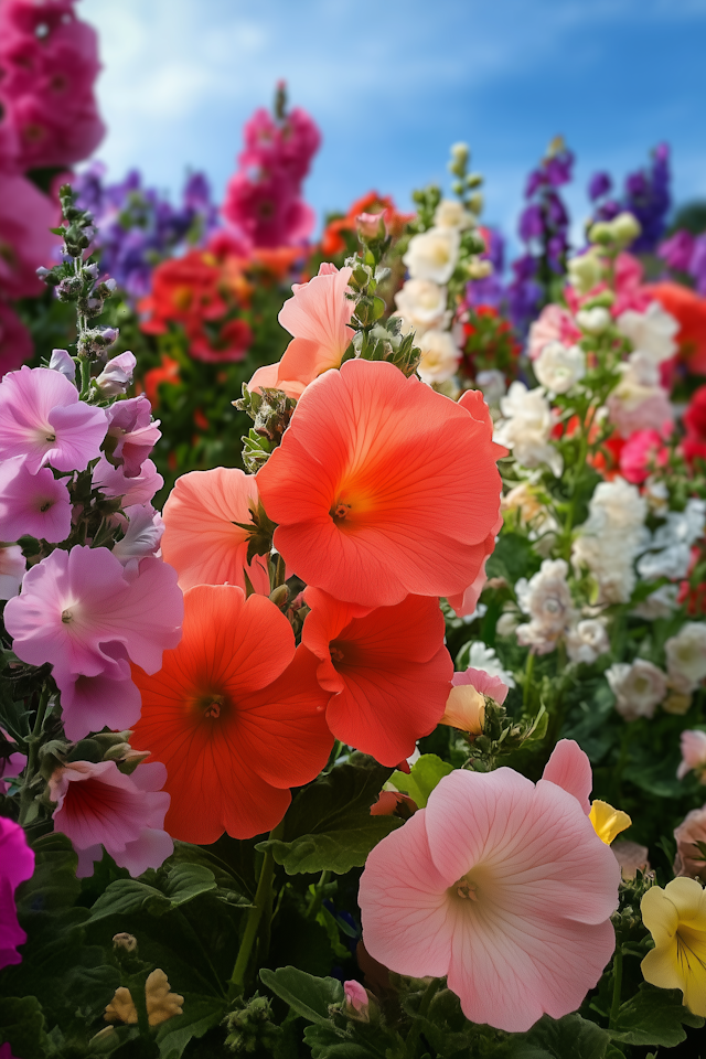 Vibrant Flower Array