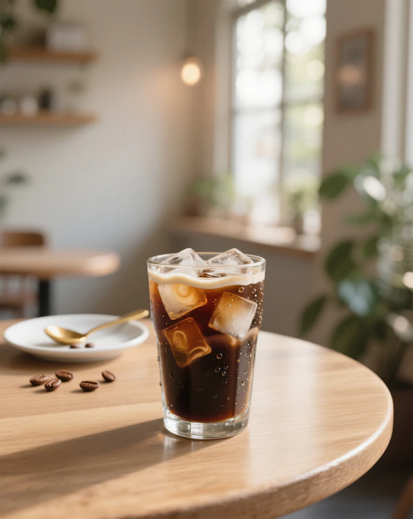 Iced Coffee on Table