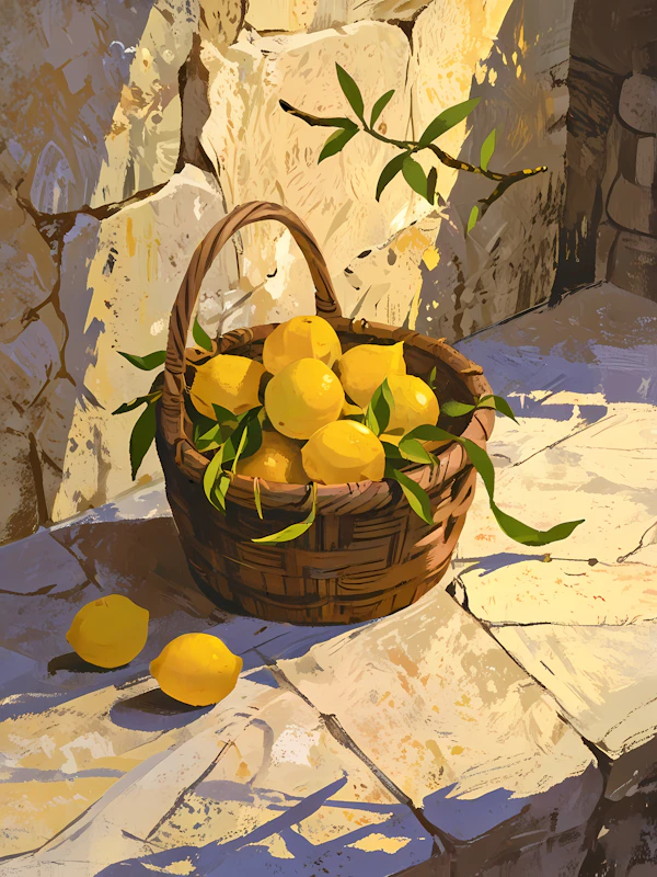 Rustic Lemons Display