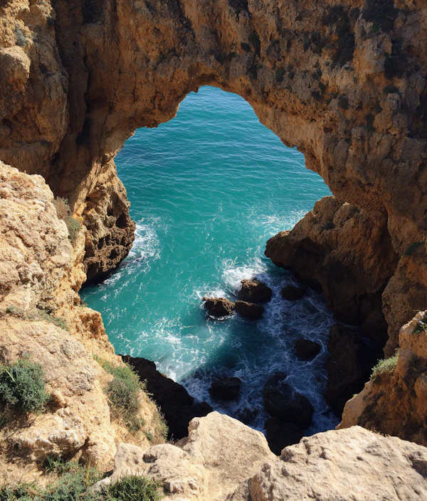 Coastal Rock Arch View