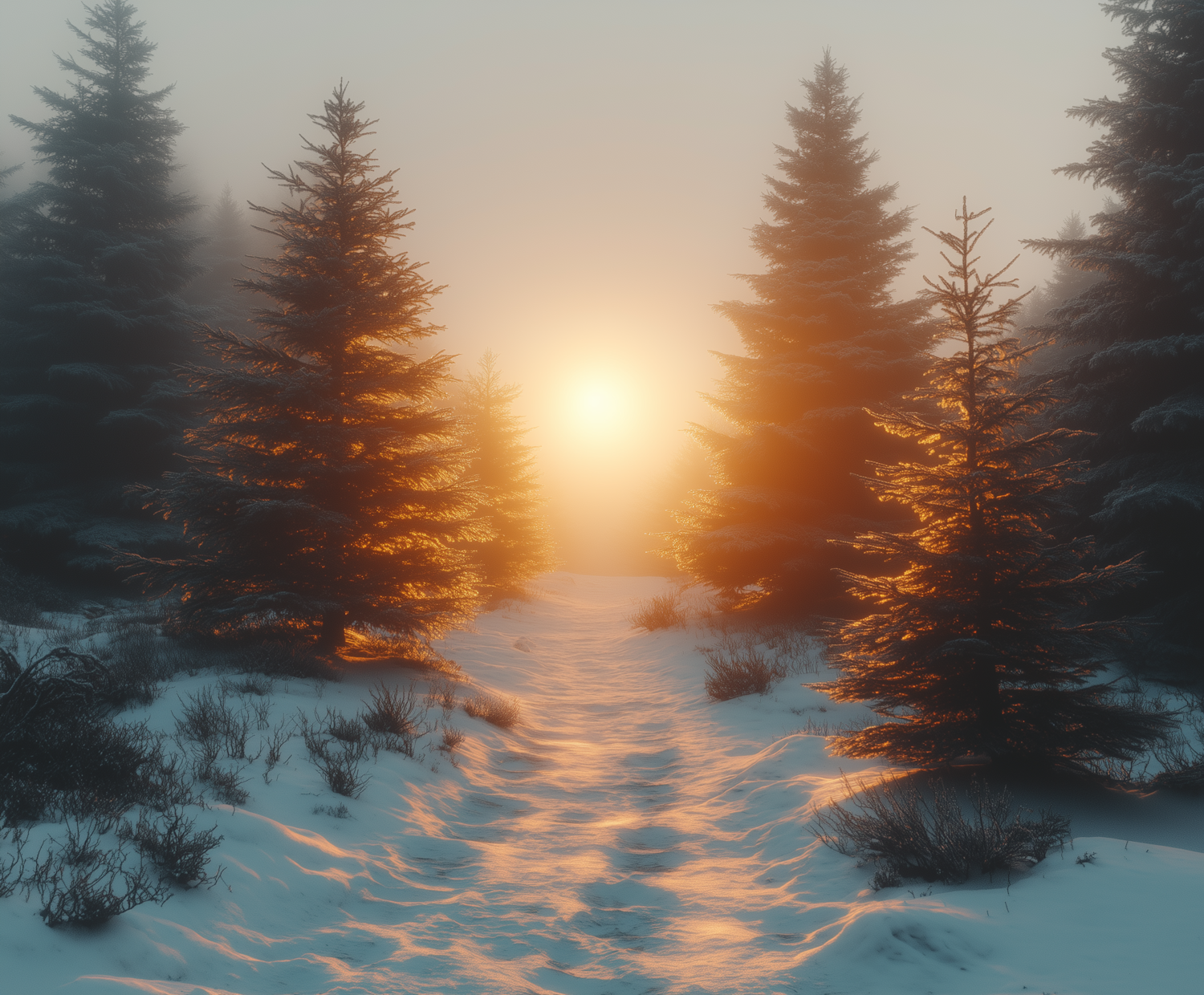 Serene Winter Landscape