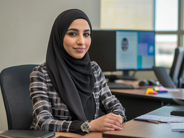 Woman in Office Setting