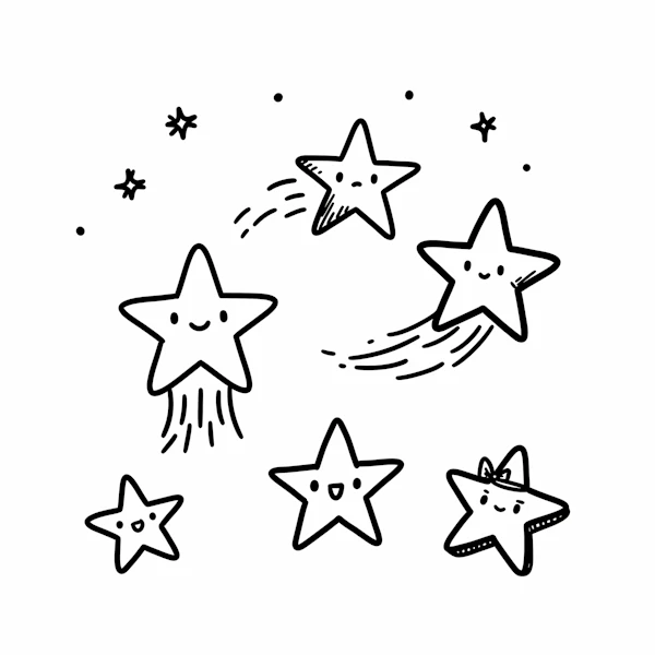Whimsical Star Illustration