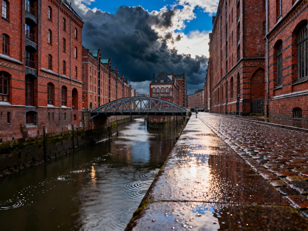 Historic Canal Scene