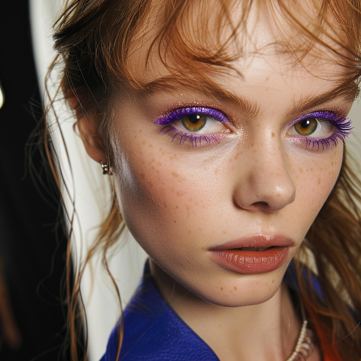 Portrait of a Young Woman with Green Eyes