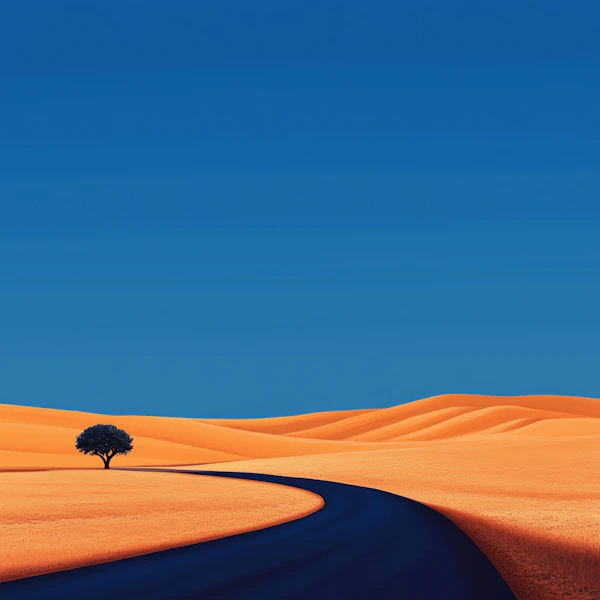 Golden Field Roadscape