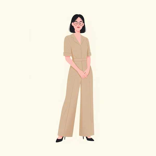Minimalist Woman Portrait