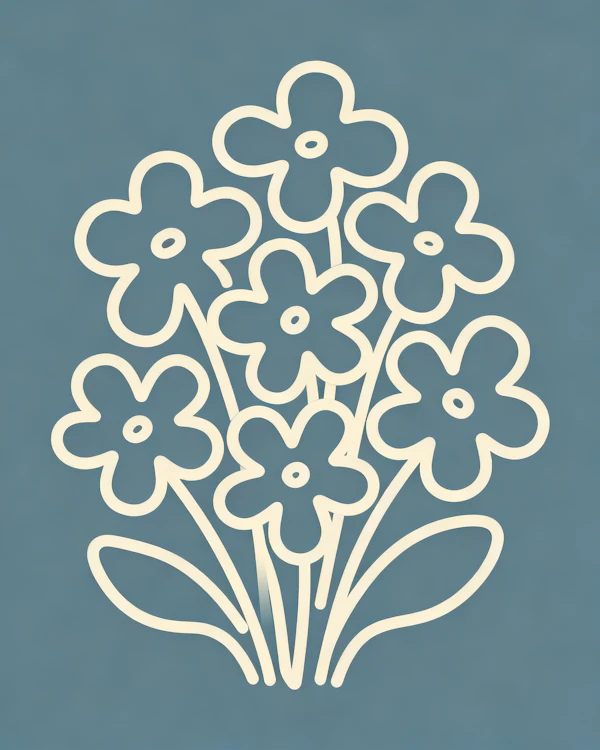 Stylized Flower Bouquet