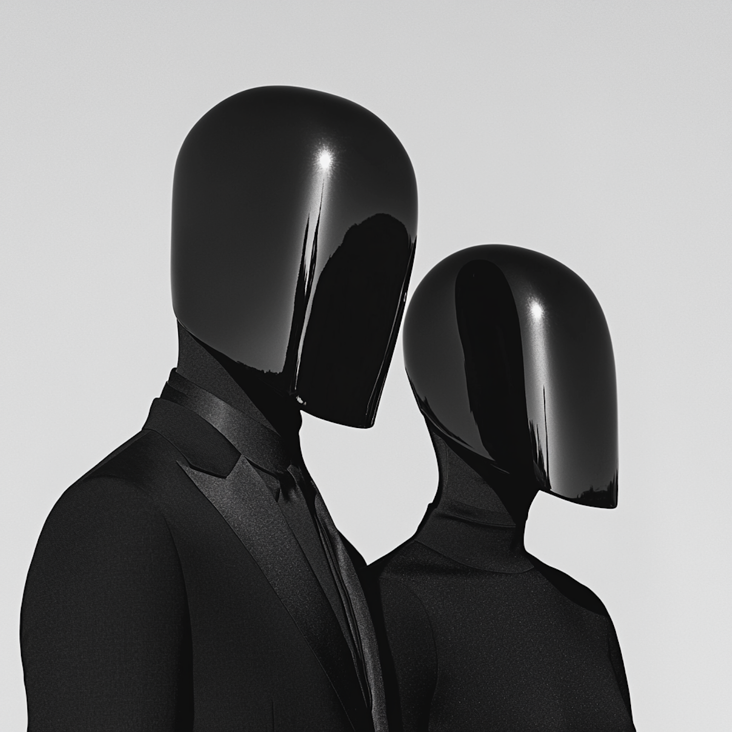 Futuristic Figures in Black