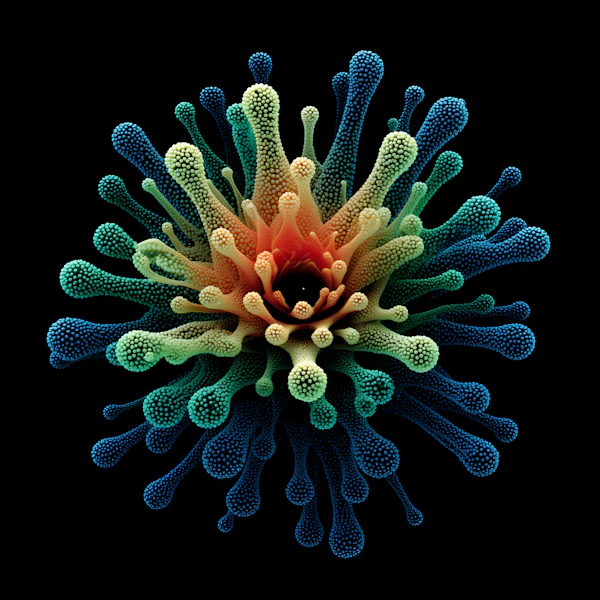 Radiant Abstract Bloom