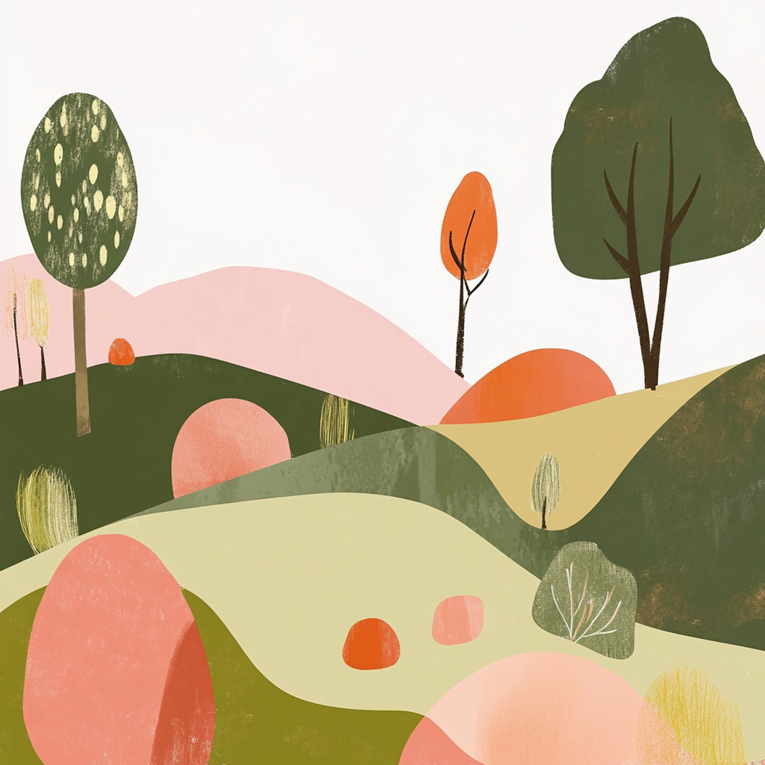 Stylized Landscape Illustration