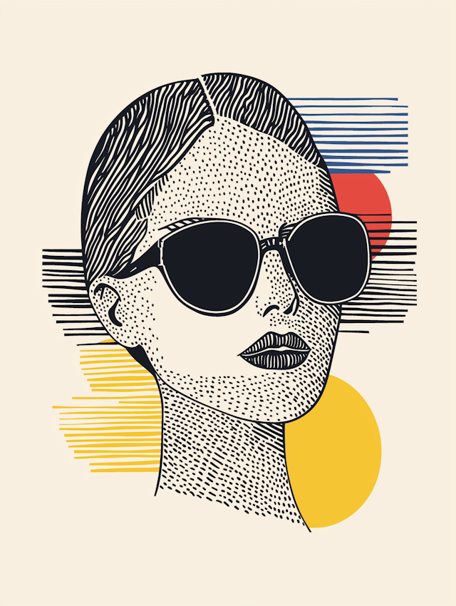 Stylized Face Illustration