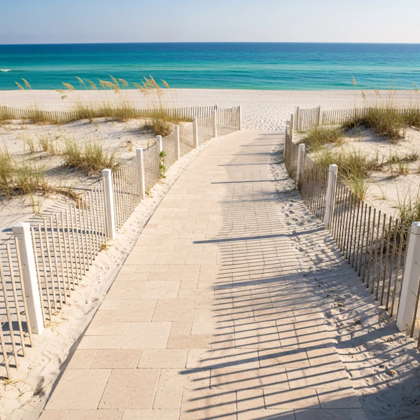 Serene Beach Pathway