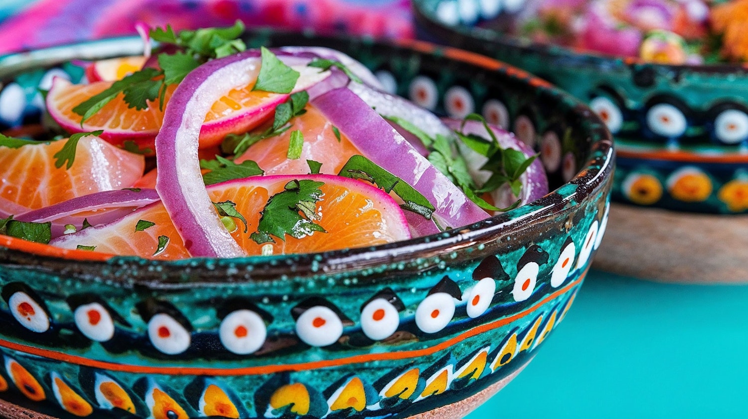 Colorful Salmon Ceviche