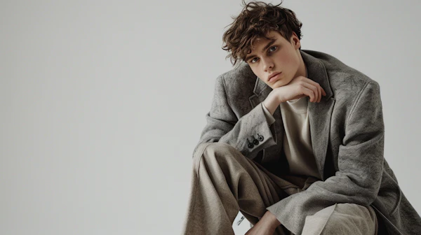 Contemplative Fashion Portrait