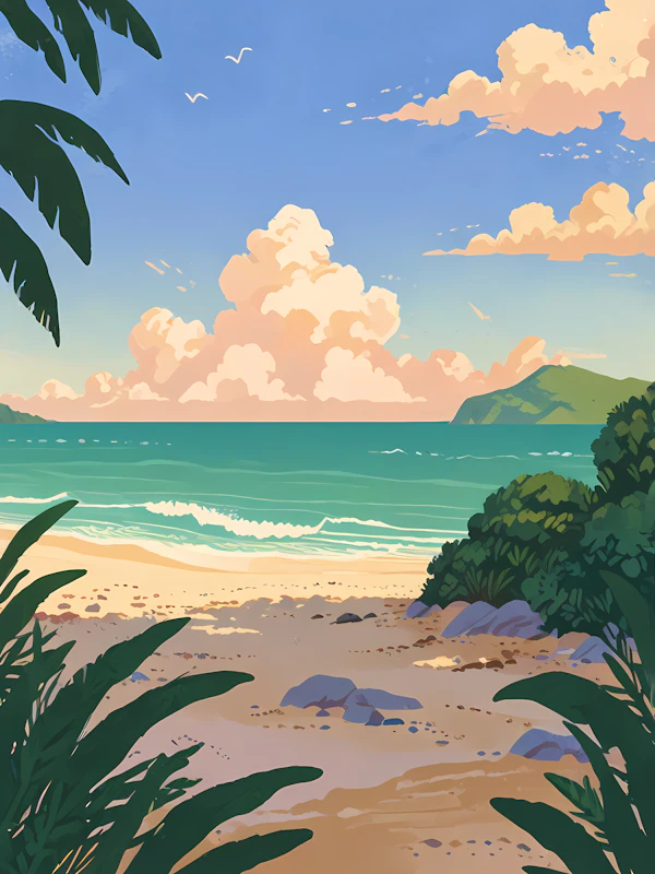 Serene Beach Scene