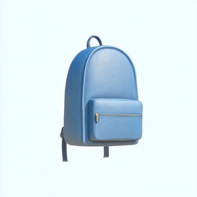 Minimalist Blue Backpack