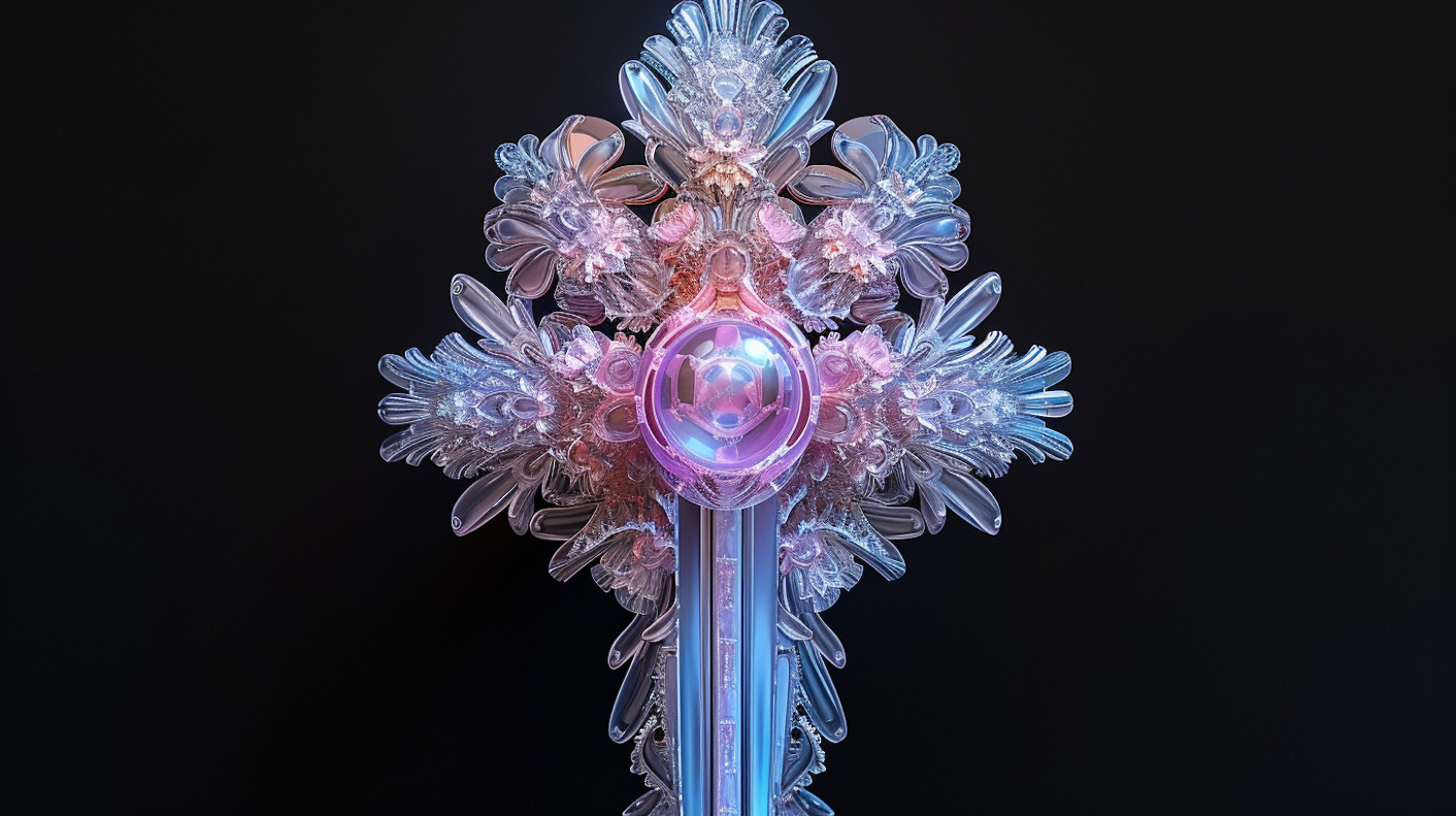 Iridescent Lumina Sculpture