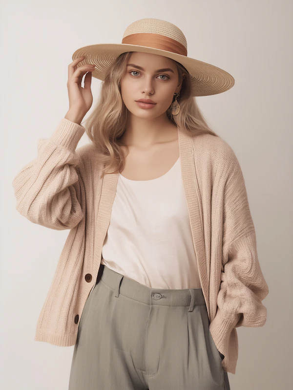 Woman in Straw Hat